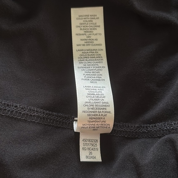 Chico’s Jersey Knit Full Black Maxi Skirt Sz PS/1 Pull On Fall Fashion Stretch - Picture 5 of 5